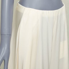 ROSETTA GETTY fluid satin woven minimalist palazzo utility wide leg pants US8 L
