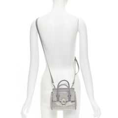 VERSACE Palazzo Empire Mini Limited Edition grey crystal crossbody bag