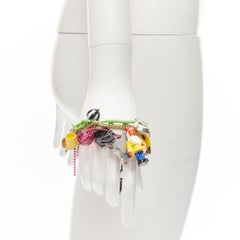 N2 LES NEREIDES colorful gnomes plaid ribbons Harajuku necklace bracelet