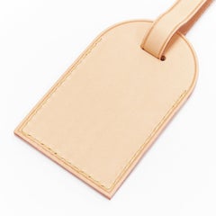LOUIS VUITTON Vachetta leather gold HT foil stamp luggage tag