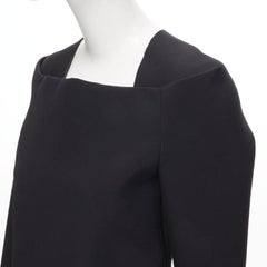vintage Runway JUNYA WATANABE '99 black scuba origami squareneck mermaid skirt S