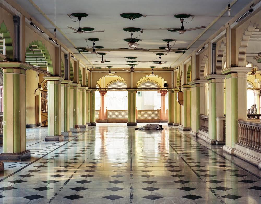 Laura McPhee Color Photograph - Sleeper, Prayer Hall, Nakhoda Mosque, North Kolkata