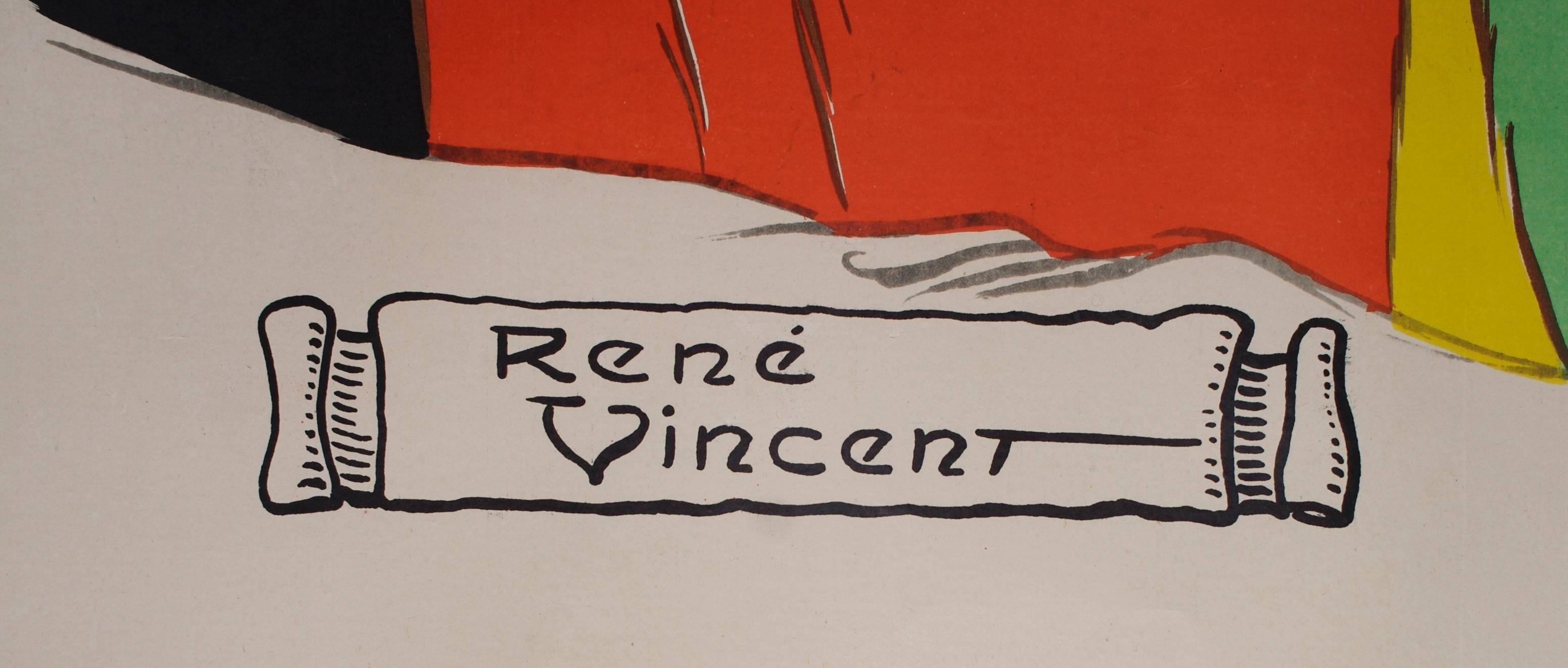 Monumental French Art Deco Period Poster For Sale 2