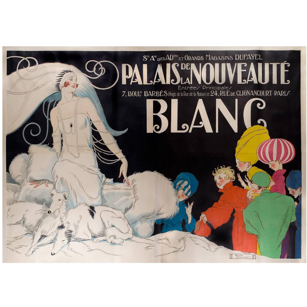 Rene Vincent Print - Monumental French Art Deco Period Poster