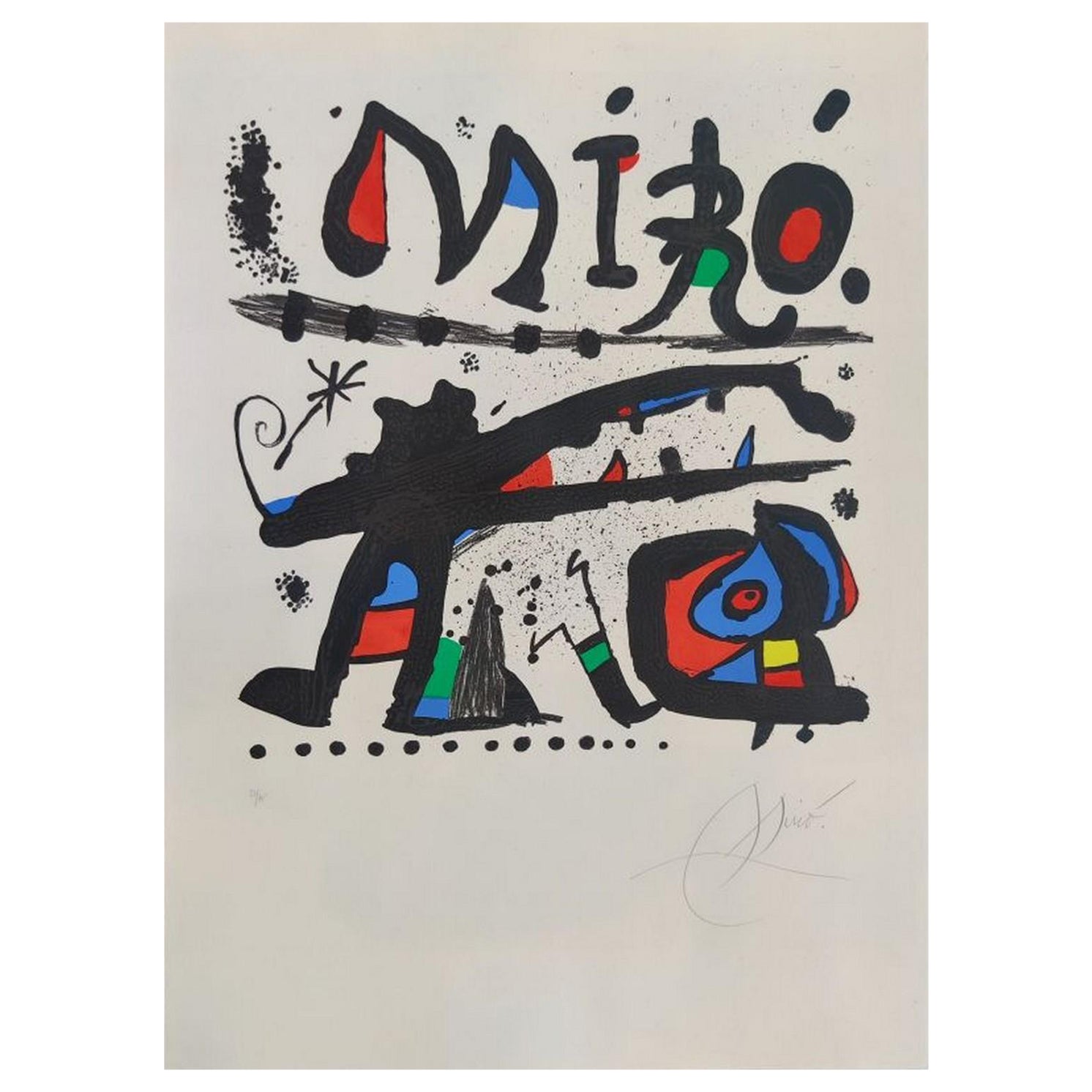 Joan Miró Abstract Print - Center for Catalan Studies 