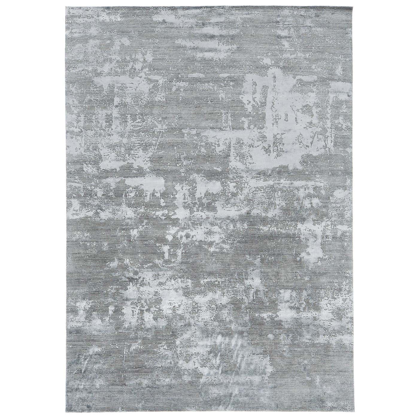 Mehraban Modern Design Mezzo Collection Wool and Silk Embossed Rug ...