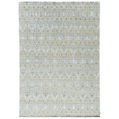 Tapis Mehraban Design Transitionnel Allure en laine et soie de bambou