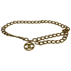 Retro 1990s Chanel Chain link   Belt