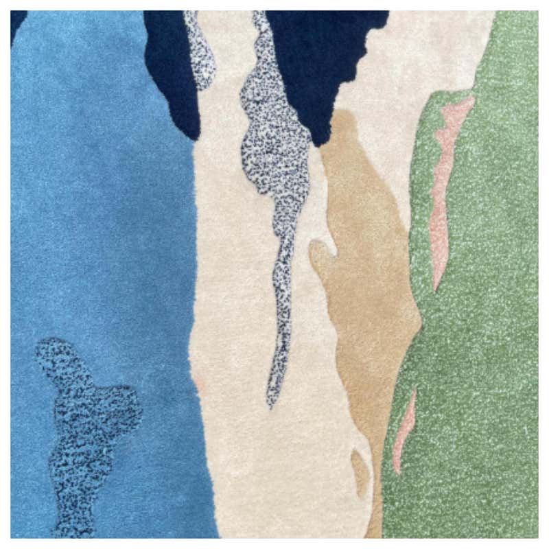 Irregular Abstract Brown Rug ' Choco High ' by RAG HOME For Sale at 1stDibs