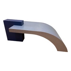 Retro Memphis style Abstract Shaped coffee table, circa 1980