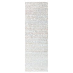 Contemporary Silk Hand Knotted Runner by Doris Leslie Blau