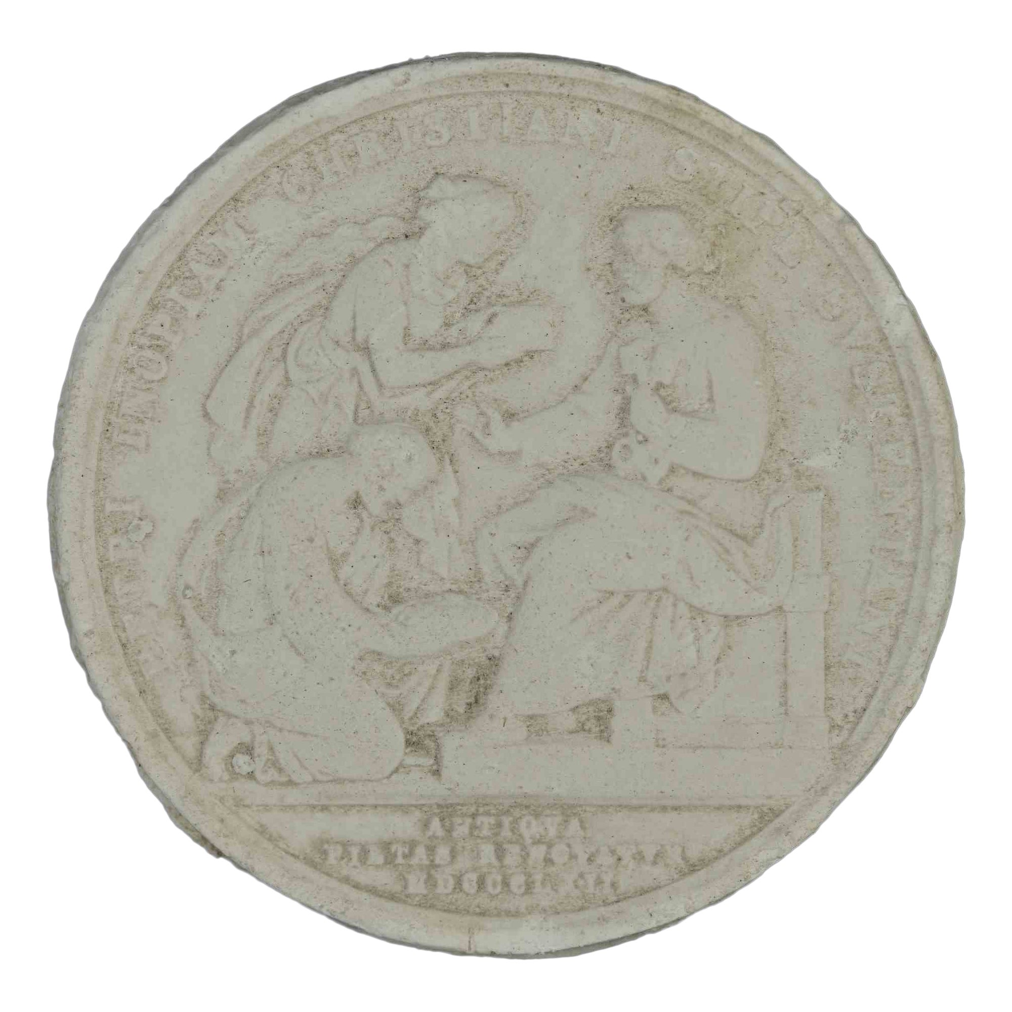 Plaster Cast for Coin by Aurelio Mistruzzi, 1940s For Sale