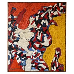 Rudolph Weisenborn (1879-1974) Abstract Oil on Canvas Circa 1957
