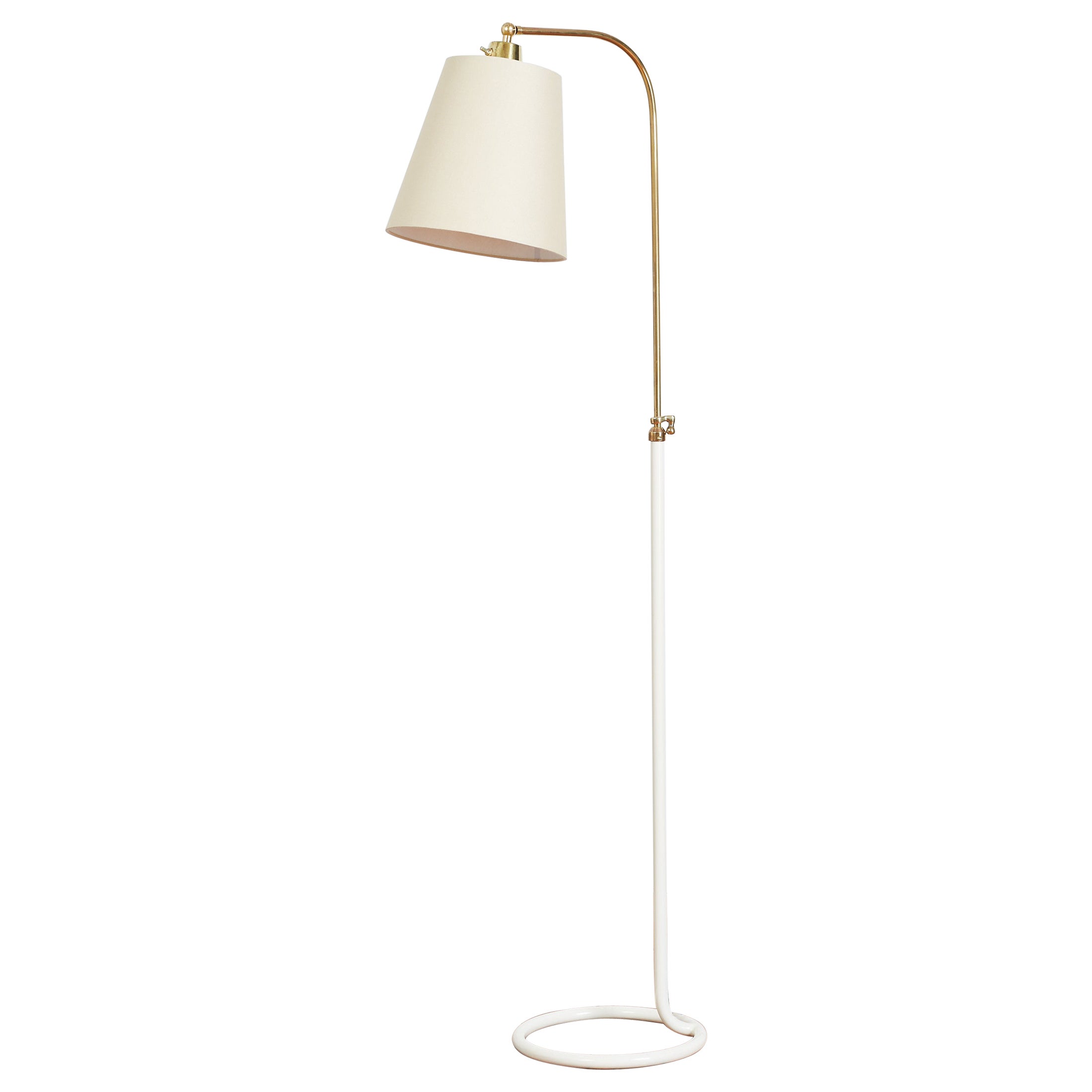 French Circle Floor Lamp  For Sale