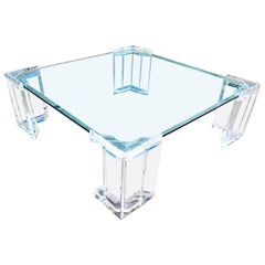 Used MCM Lucite Cocktail Table 1970s
