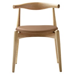 CH20 Elbow Chair in Oak Oil Finish with Thor 325 Tan Leather Seat *QUICKSHIP*