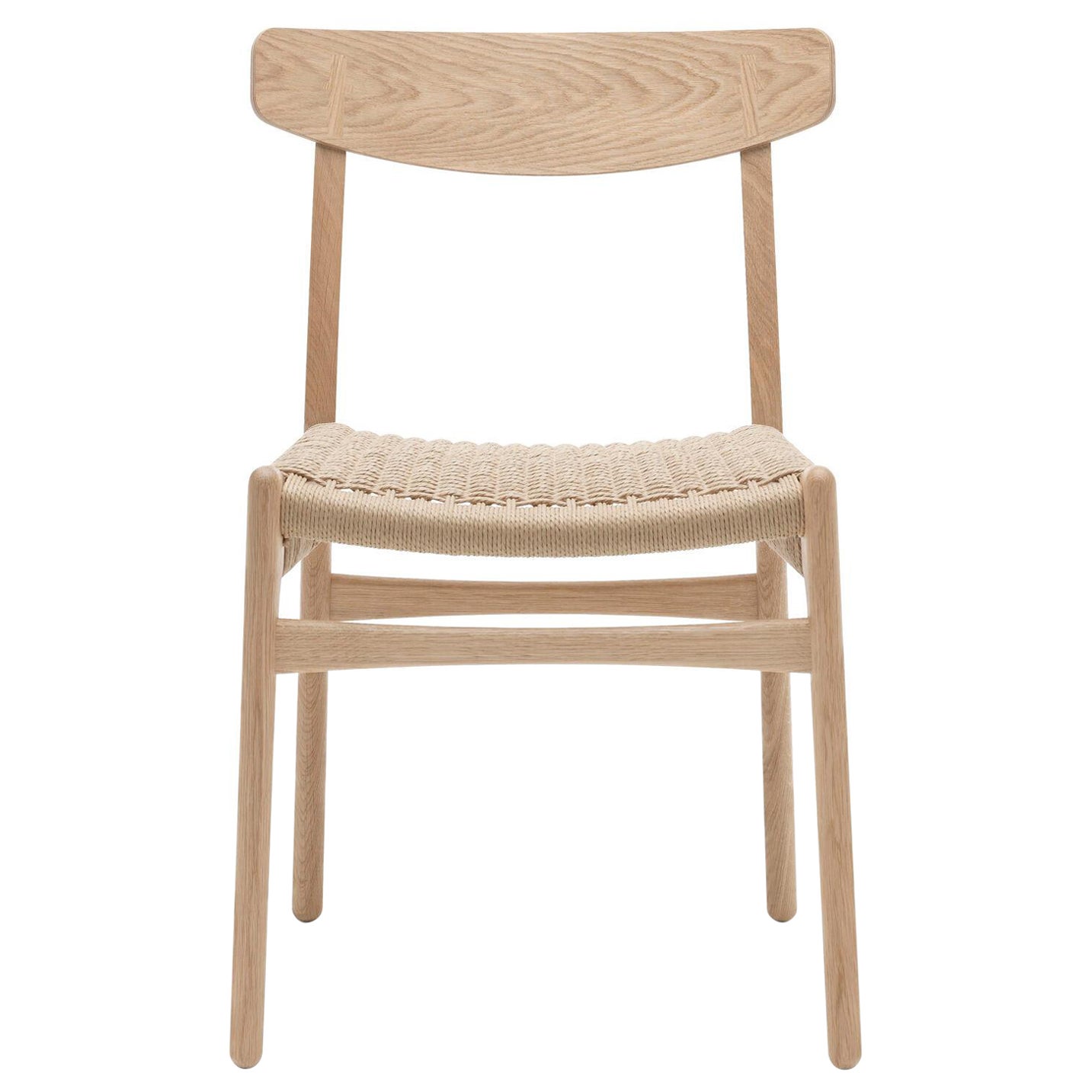 CH23 Chair in Oak White Oil Finish with Natural Papercord *Quickship* For Sale