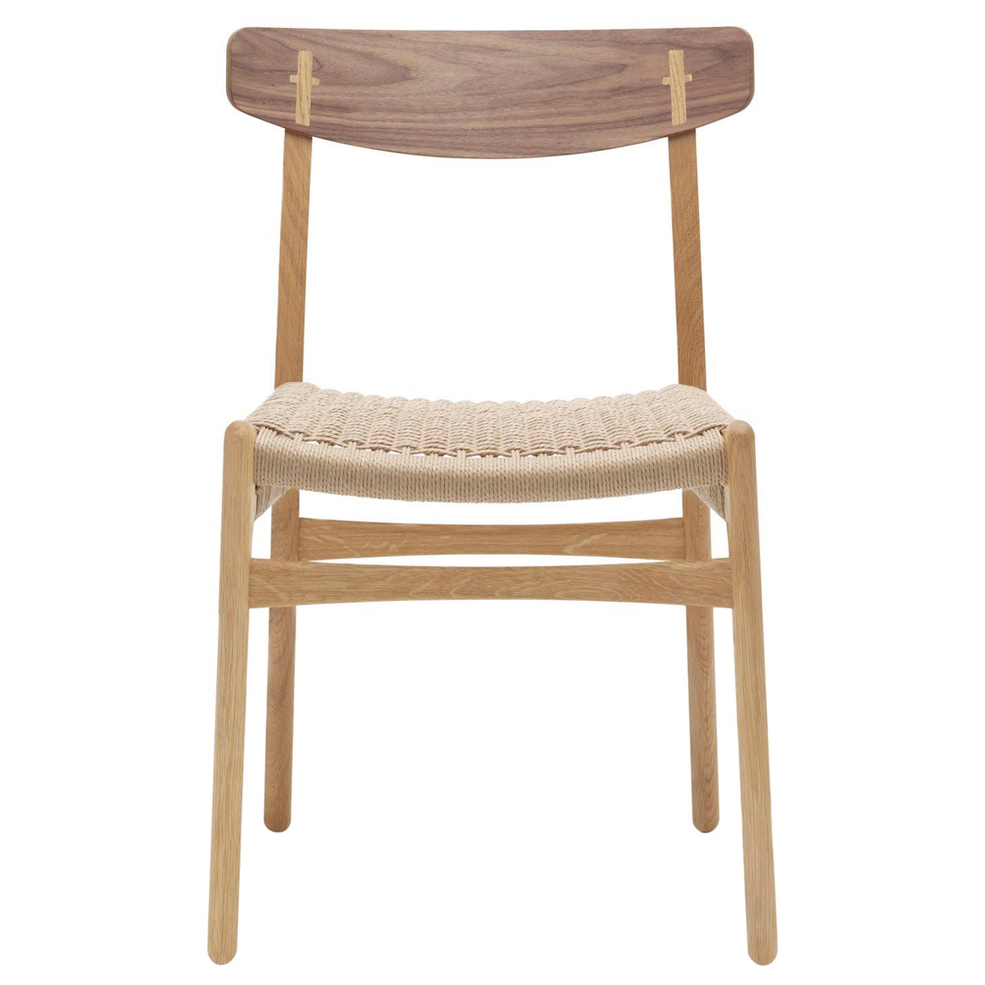 CH23 Chair in Oak Oil and Walnut Oil Finish with Natural Papercord *Quickship* For Sale