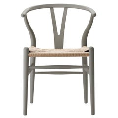 CH24 Wishbone Chair in Beech Wood with Soft Clay Finish and Natural Papercord