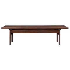 BM0700 Asserbo Backless Bench in Dark Oil Stained Eucalyptus Wood *Quickship*