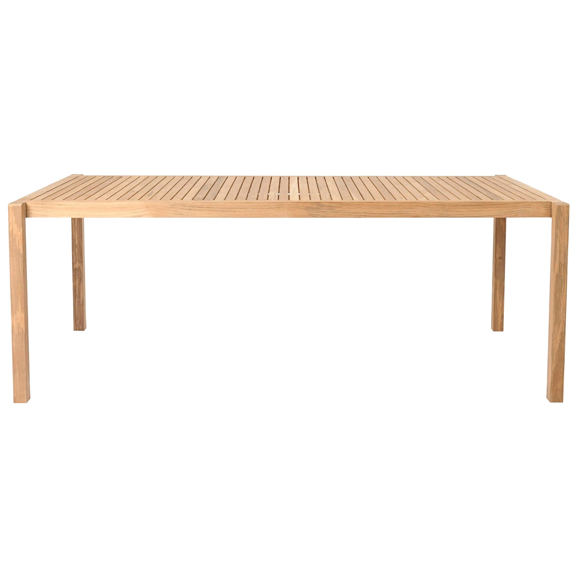 AH901 Outdoor Dining Table in Untreated Teak *Quickship* For Sale
