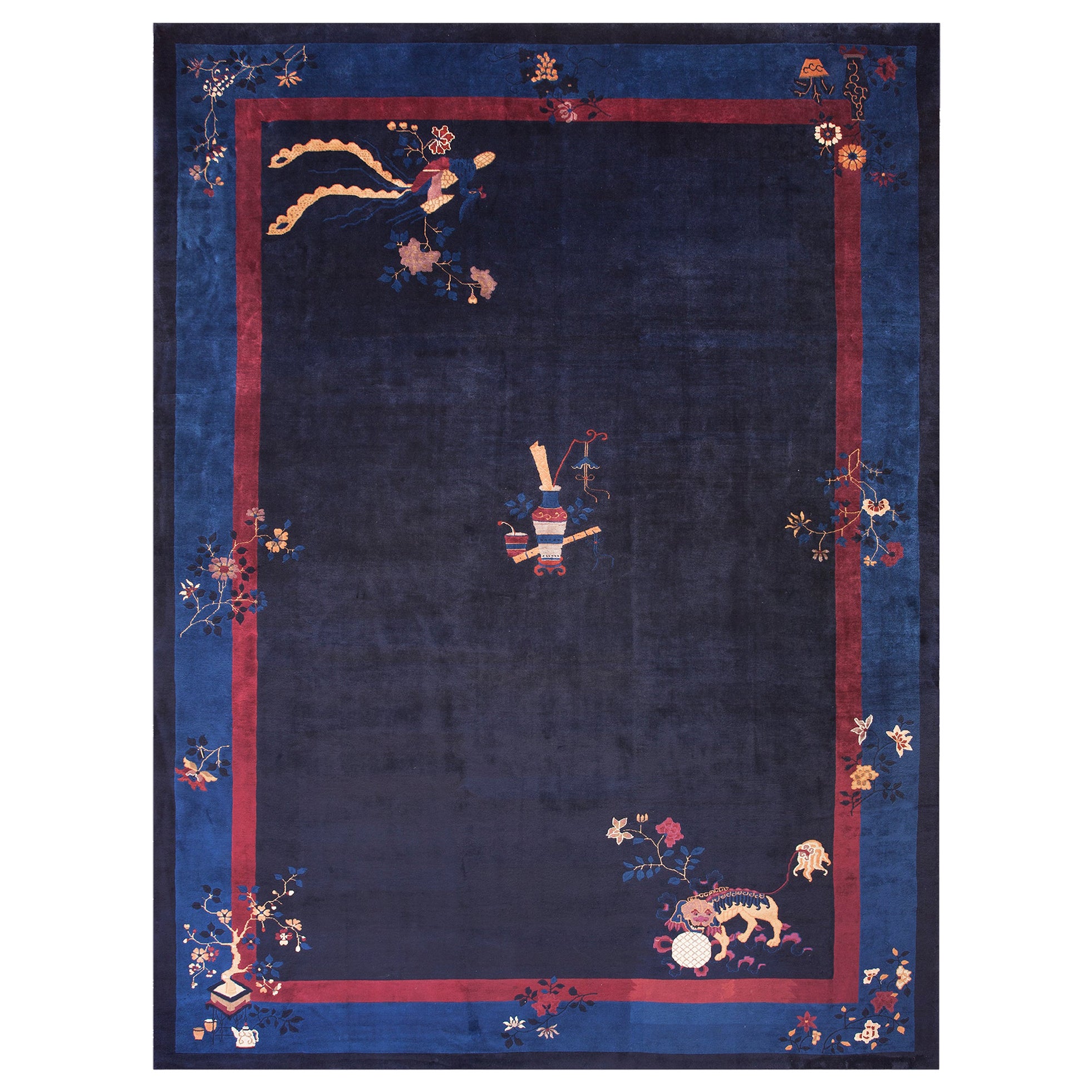 Chinesischer Peking-Teppich des frühen 20. Jahrhunderts ( 11' x 15' - 335 x 457) im Angebot