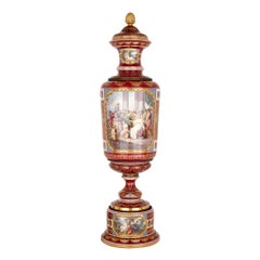 Vase monumental en porcelaine Royal Vienna Porcelain Classic