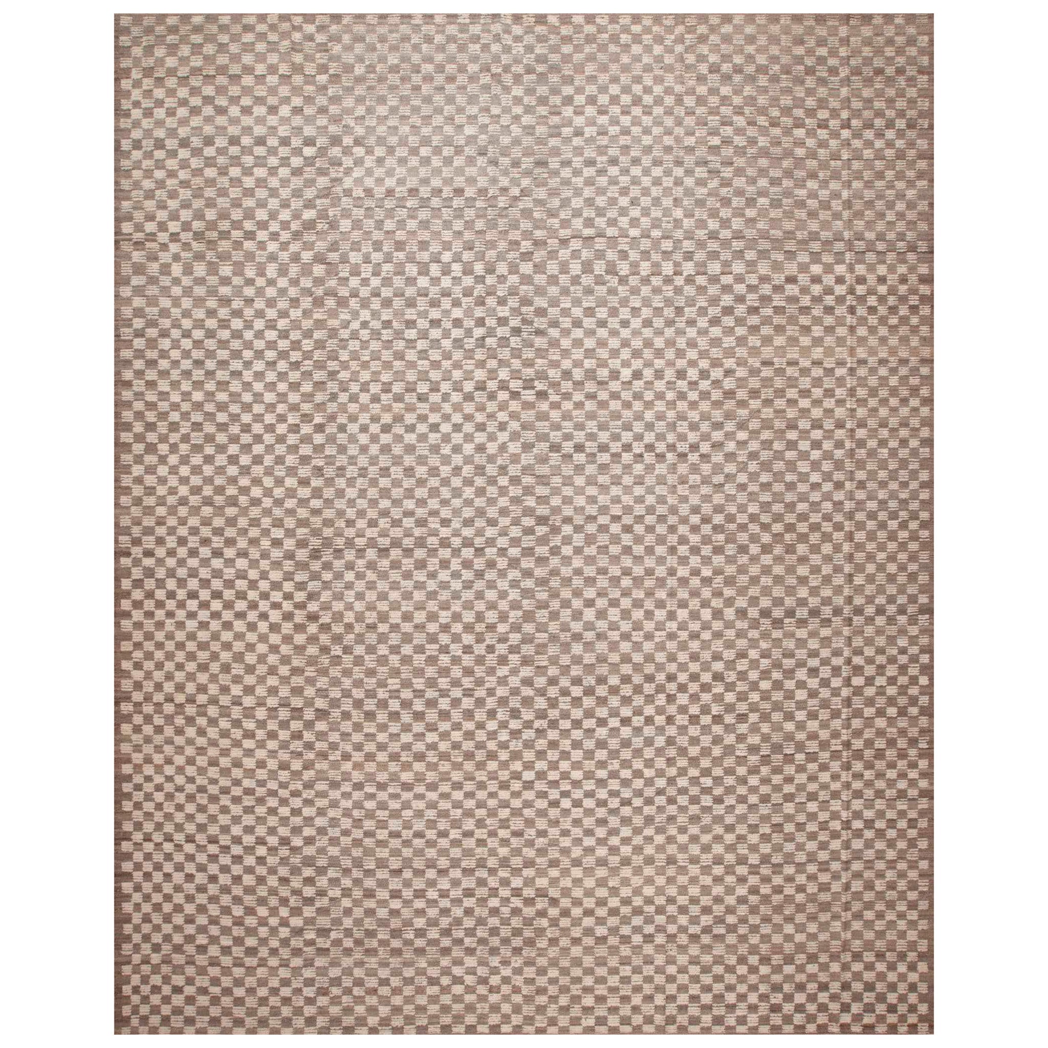 Nazmiyal Collection Alfombra moderna de gran tamaño con diseño geométrico 12'9" x 15'9