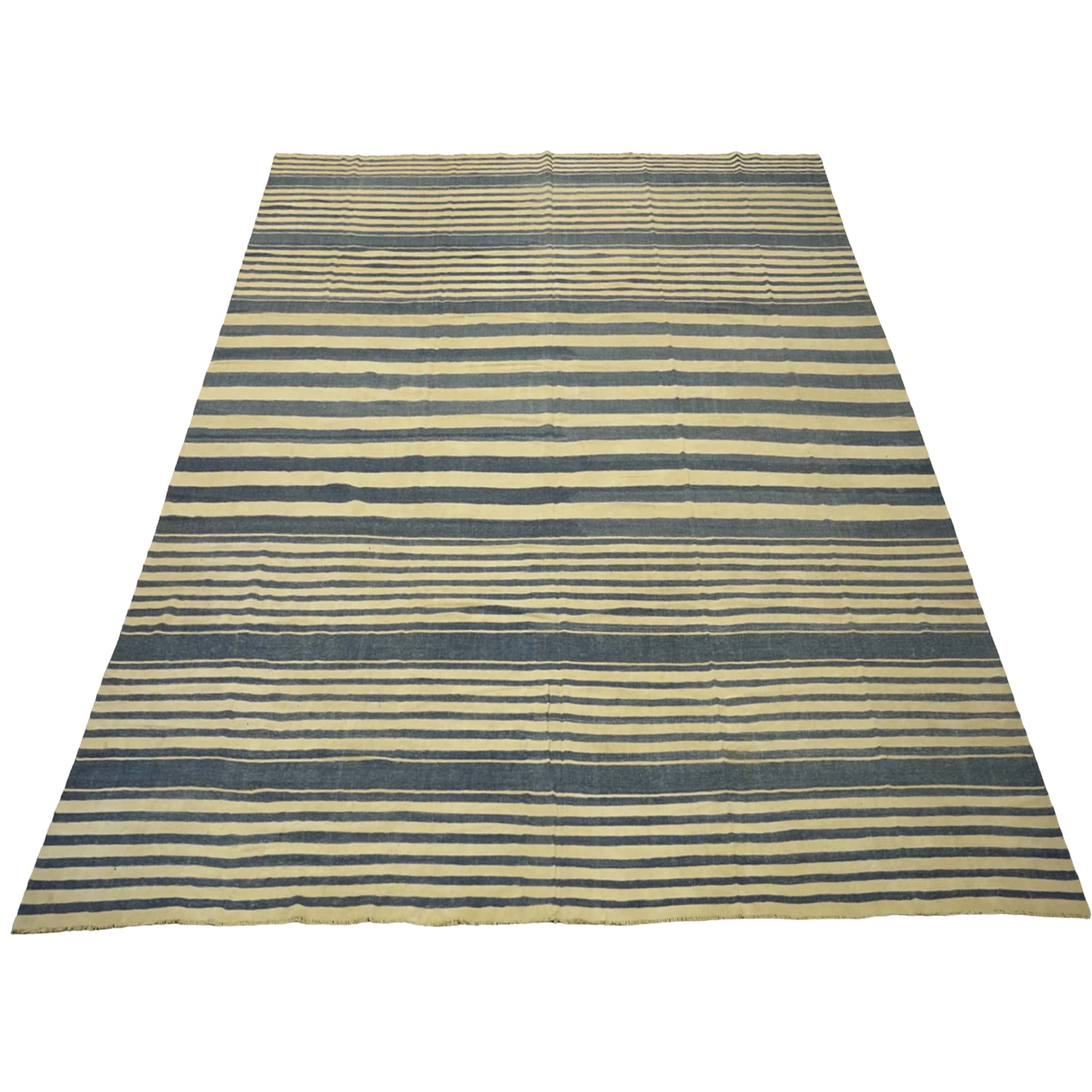 Vintage Dhurrie Rug with Stripes, from Rug & Kilim For Sale