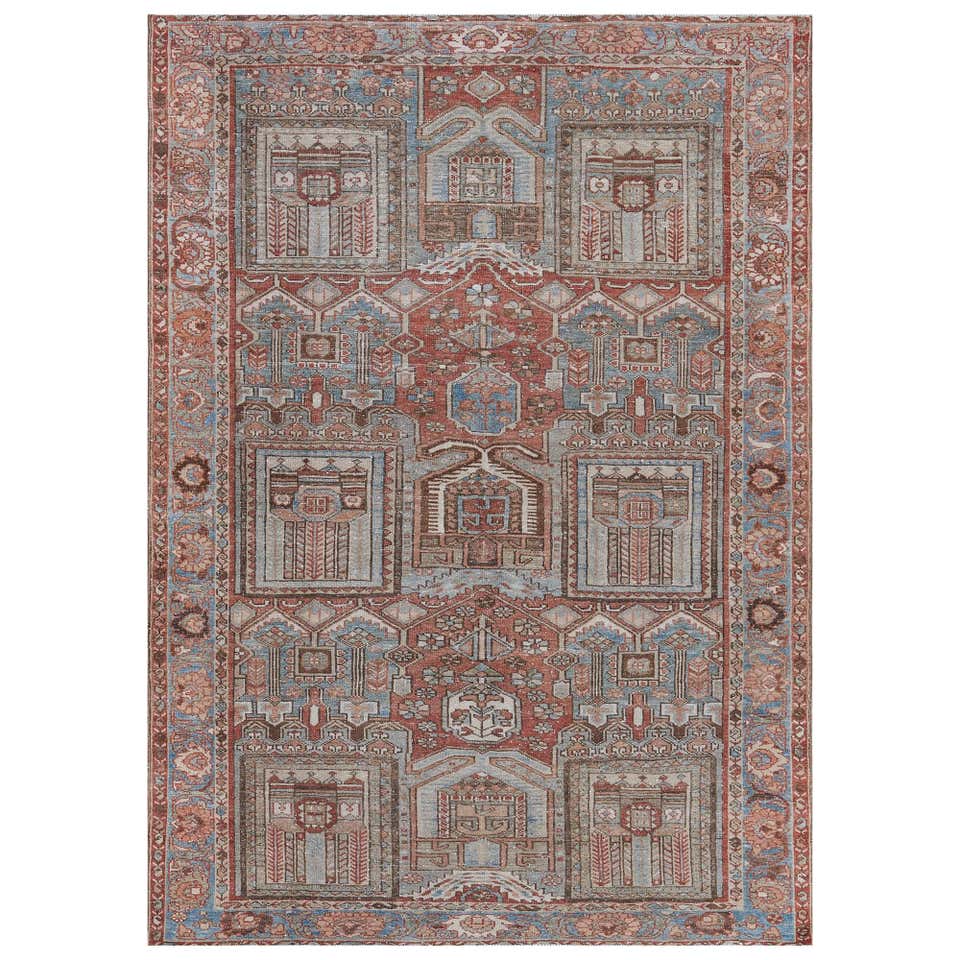 Traditional Wool Authentic Hand-Woven Persian Serapi Rug 10'1