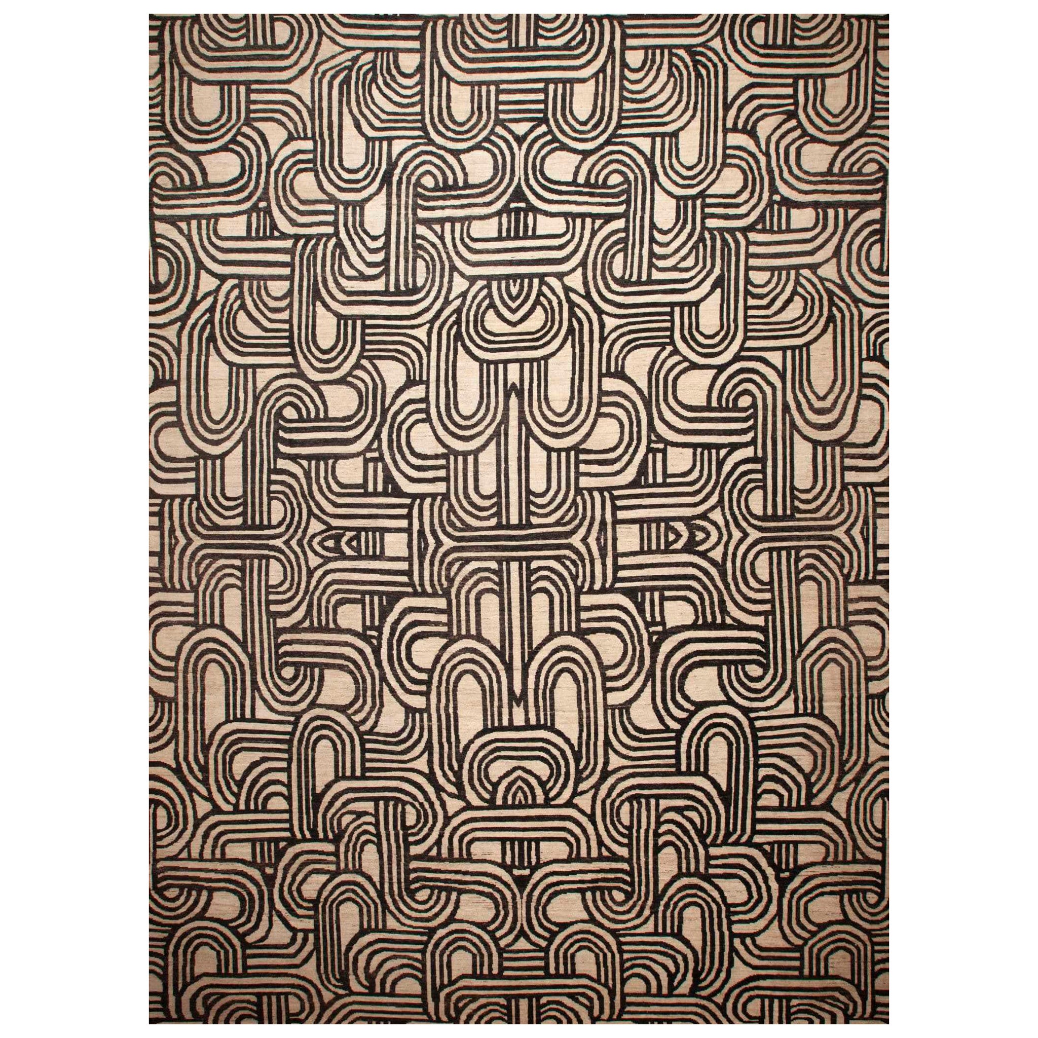 Tapis surdimensionné de style Hollywood Regency Modernity de la collection Nazmiyal Collection 16'5" x 22'6"