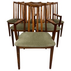 Set of 6 Vintage Ladder Back Mid Century Modern G-Plan Dining Chairs.