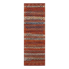Tapis de course de style marocain à motifs géométriques orange de Rug & Kilim