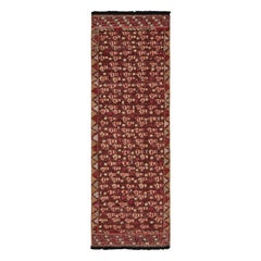Tapis de course de style marocain à motifs géométriques orange de Rug & Kilim
