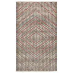 Vintage Zeki Müren Rug with Jewel Tone Geometric Patterns, from Rug & Kilim