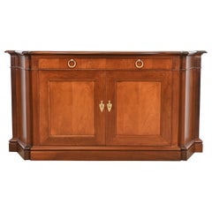 Baker Furniture French Regency Louis XVI Cherry Wood Sideboard, Newly Refinished