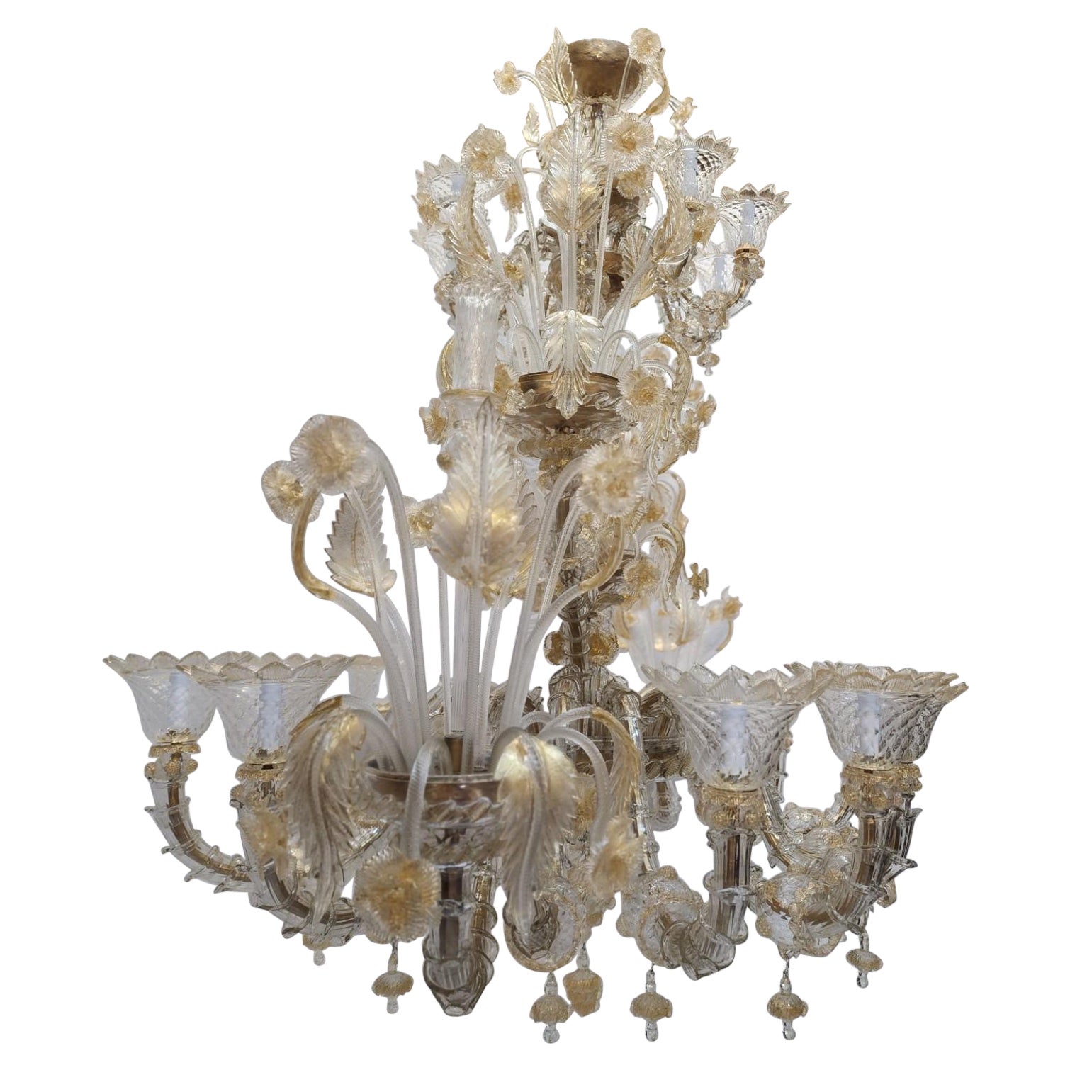 Antique Murano Chandelier  For Sale