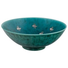 Wilhelm Kåge for Gustavsberg. Small Art Deco ceramic bowl, 1940s