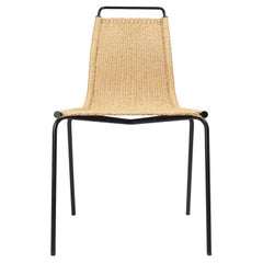 PK1 Chair with Black Coated Steel Frame and Papercord Seat *Quickship*