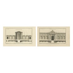 Design des portes gravées de Neufforge : Designs du 18e siècle, vers 1770