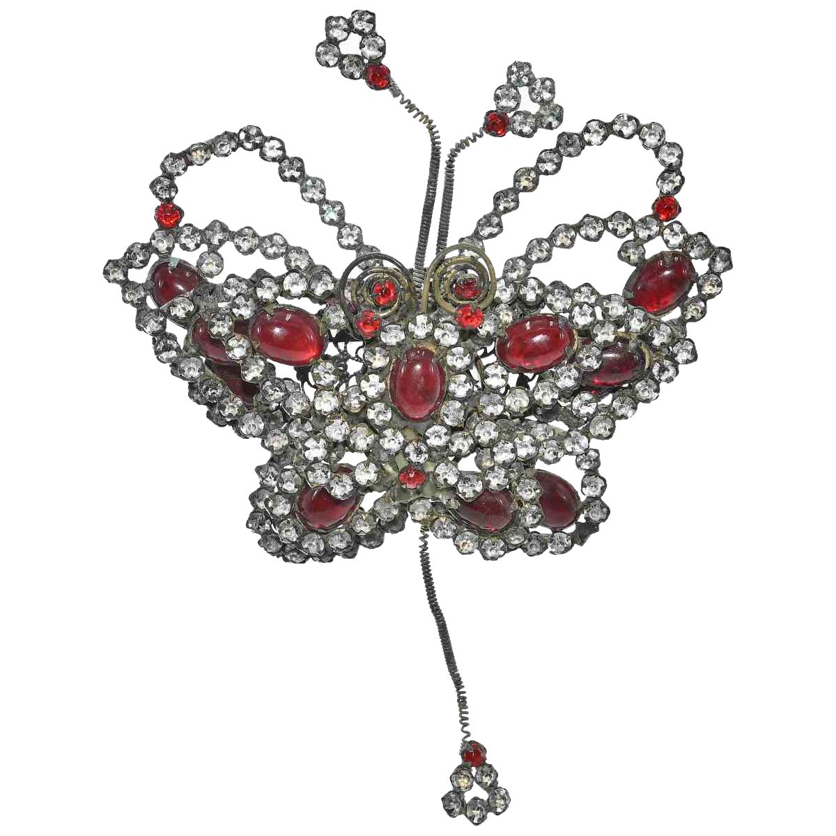Butterfly Shaped Brooch, Italy 1930s For Sale