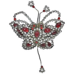 Vintage Butterfly Shaped Brooch, Italy 1930s