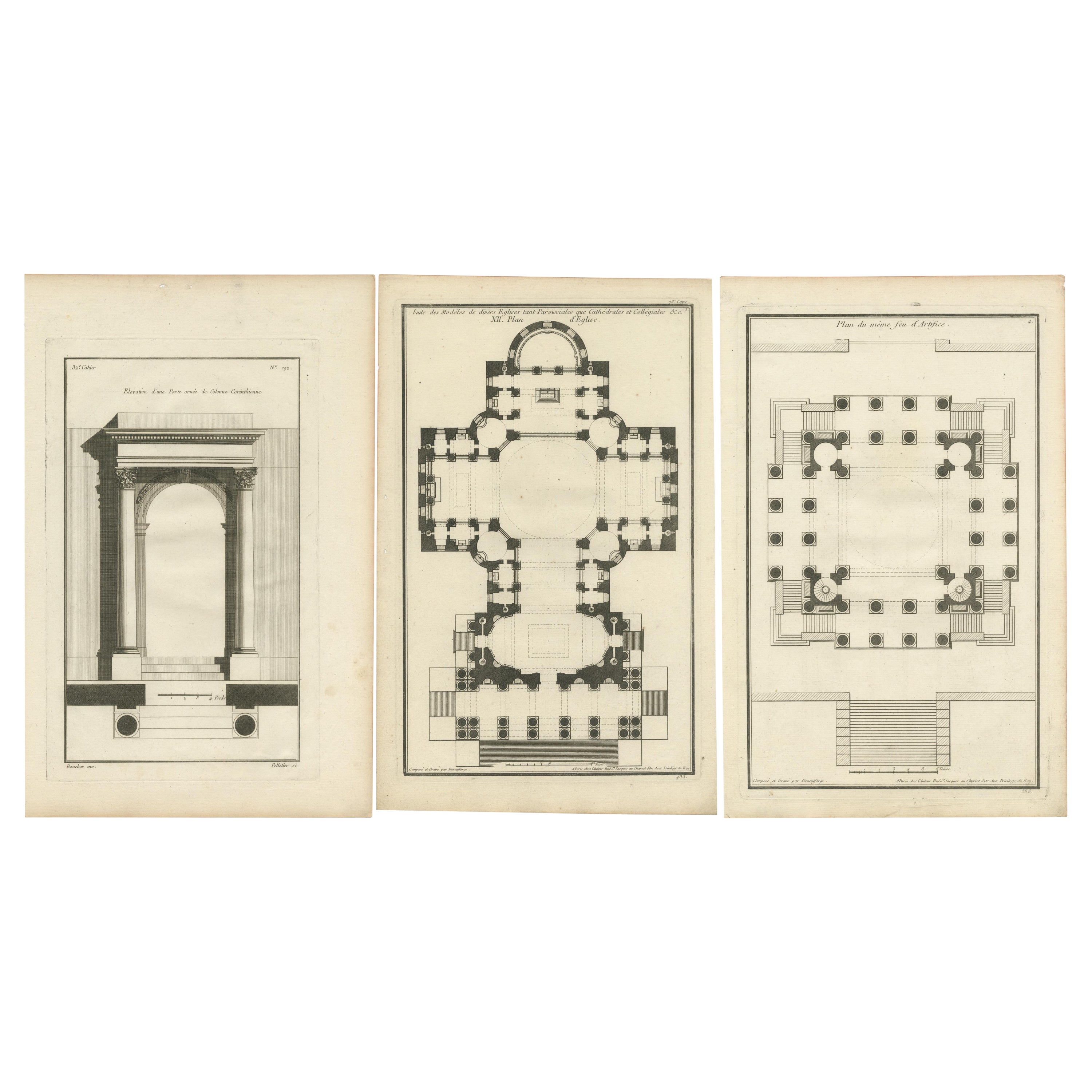 Chefs-d'œuvre architecturaux de François de Neufforge : Grandeur des designs, 1770
