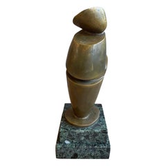 Bronze abstract sculpture by Calaboyias