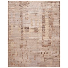 Nazmiyal Collection Tribal Geometric Modern Neutral Color Area Rug 11'3" x 14'