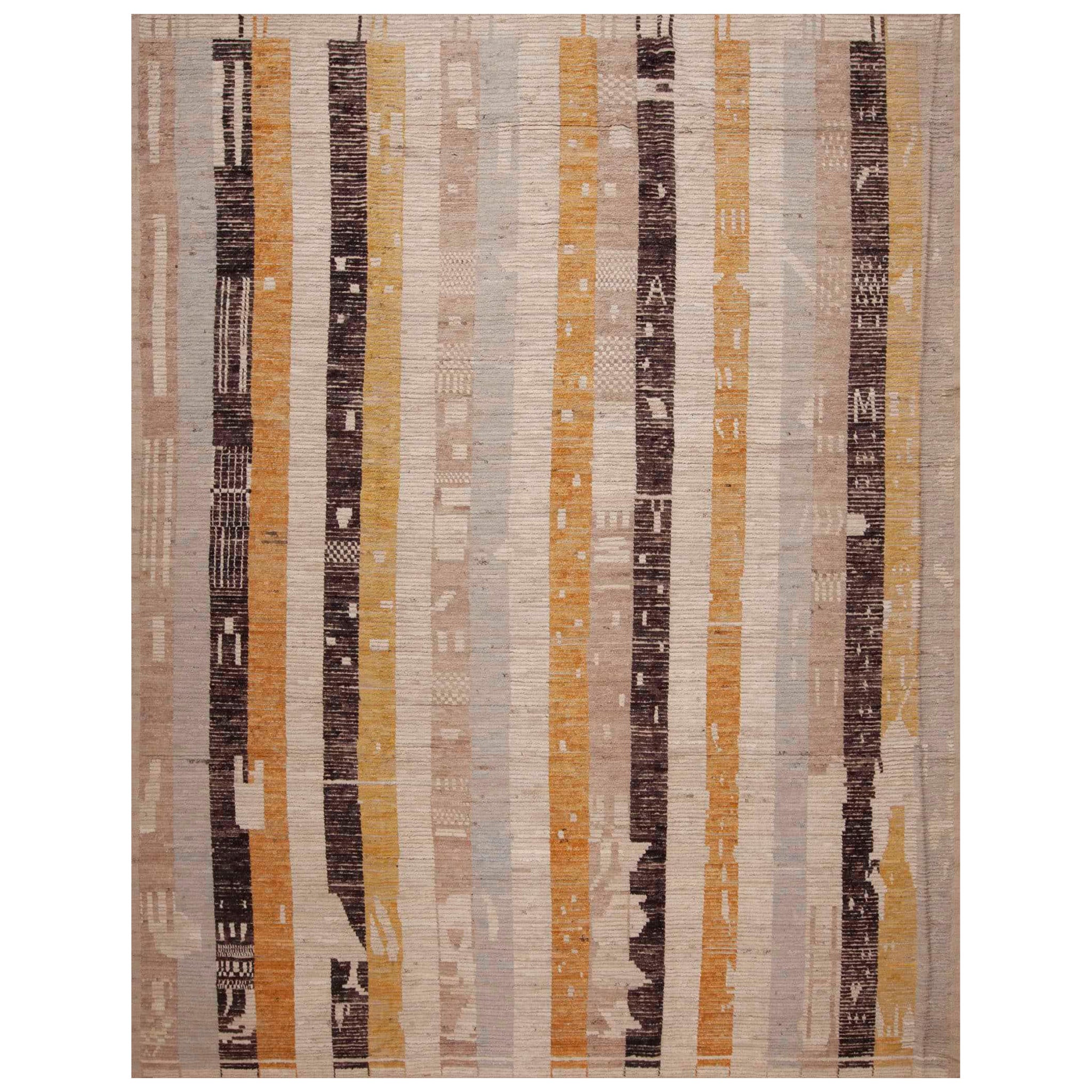 Nazmiyal Collection Tribal Geometric Design Modern Room Size Rug 10'7" x 13'7"