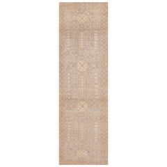Nazmiyal Collection Khotan Pomegranate Design Tappeto Runner Moderno 2'9" x 9'5"