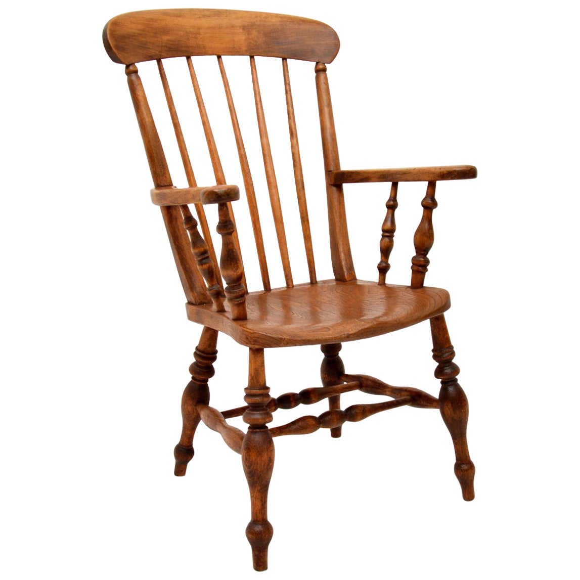 Antique Victorian Windsor Armchair For Sale