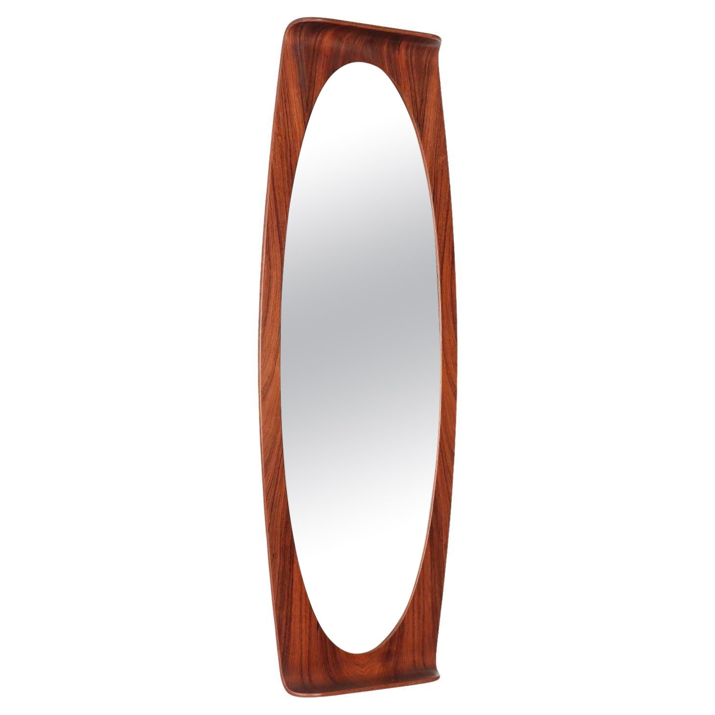 Anni 60s rectangular wall mirror For Sale