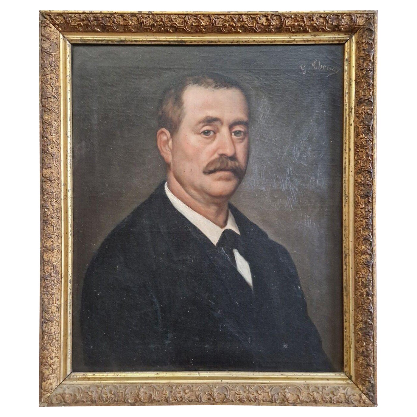 Pintura al óleo Siglo XIX Firmado G. Theron